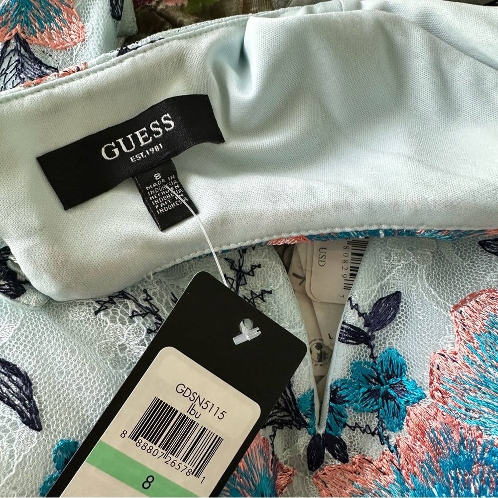 Guess Light Blue Floral Dress - Picture 7 of 7
